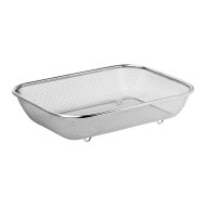 Escorredor 37,5cm Por 27,5cm Multiuso Grande Aço Inox Mimo Style